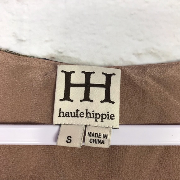 Haute Hippie Rainbow Silk Cowl Neck Sleeveless Top - Picture 5 of 6